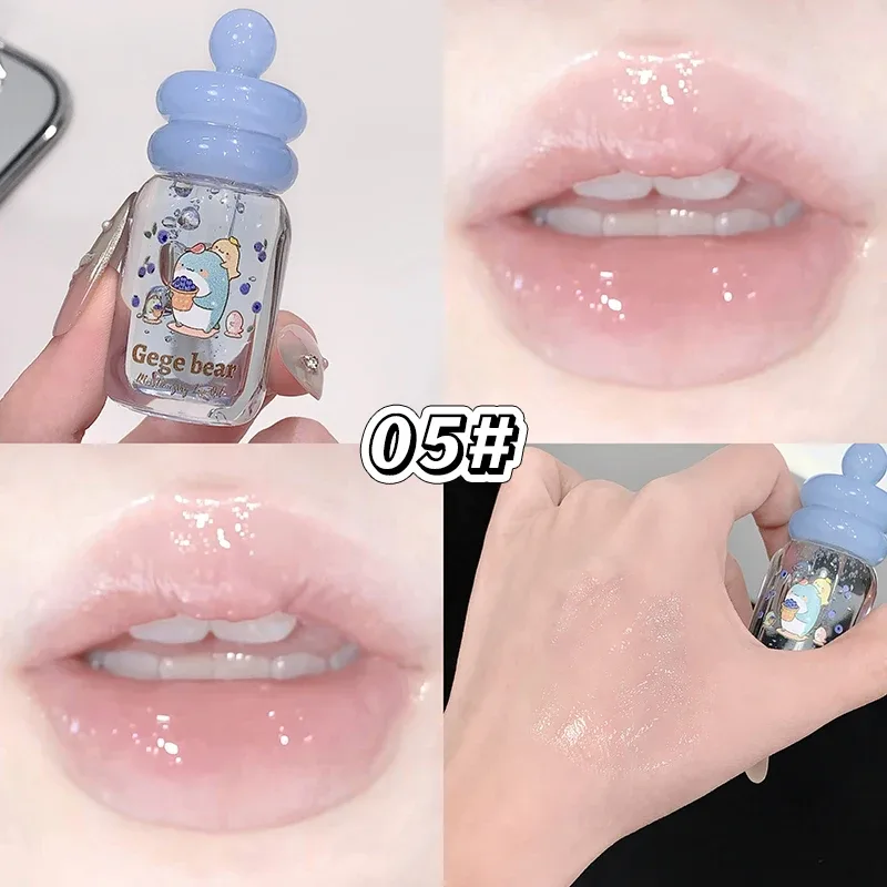 Lips Care Plant Essence Transparent Gloss Lip Oil Plump Moisturizing Lip Balm Exfoliating Fruit Flavor Lip Gloss Beauty Cosmetic — image 12