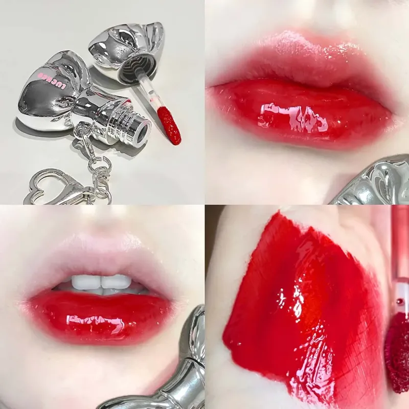 Bowknot Lip Gloss Set Water Light Plump Lips High Shine Sheer to Buildable Color Everyday Casual Vibe Makeup — image 9