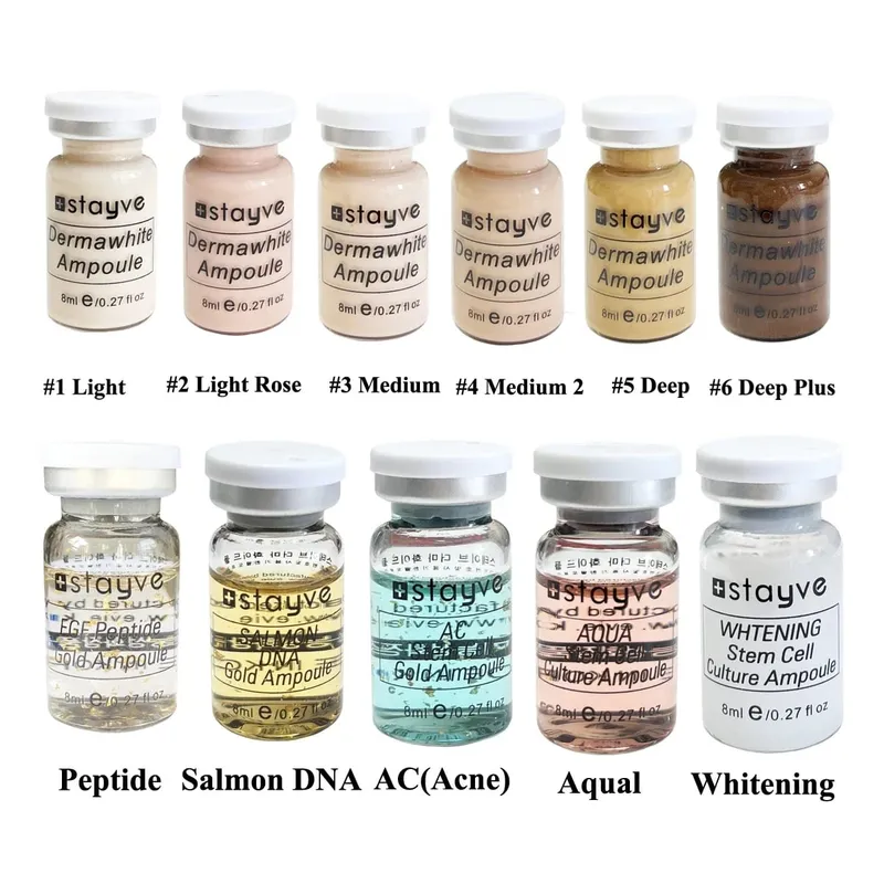 8ml Stayve BB Cream Glow Facial Serum Ampoule Essence Foundation Beginner Starter Kit Niacinamide/Peptide Face Skin Care — image 3