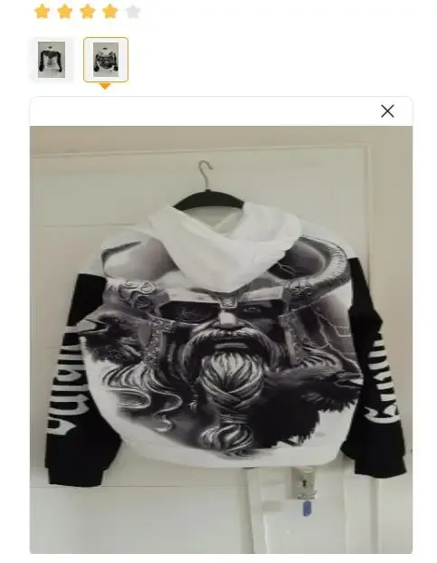 2024 Mens Hoodies Eagle Tattoo Pattern Vikings 3D Printed Fashion Casual Harajuku Hip Hop Autumn And Winter Oversized Sudaderas — image 20