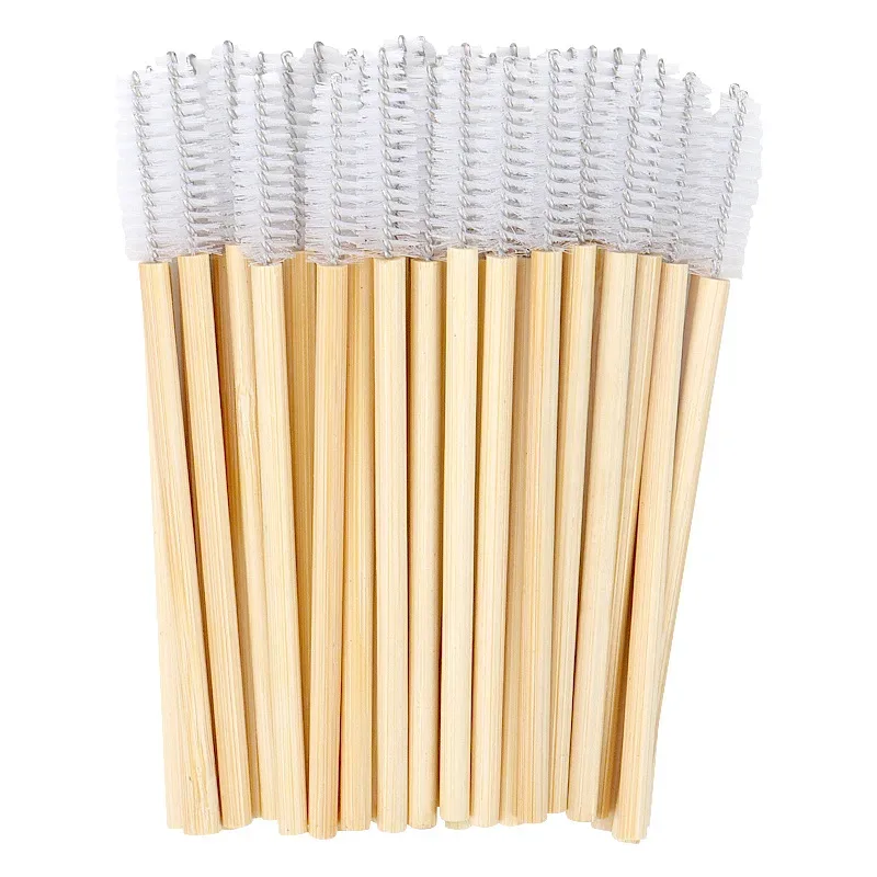 Wooden Makeup Mascara Brushes Wand Disposable Cosmetic Makeup Eyebrow Brush Applicator Eyelash Extension Cosmetic Brushes Tools — image 13