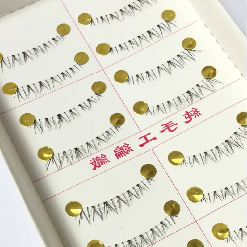 10 Pairs Pro Makeup Different Style Lower Under Bottom Eye Lashes Extension False Eyelashes Tools