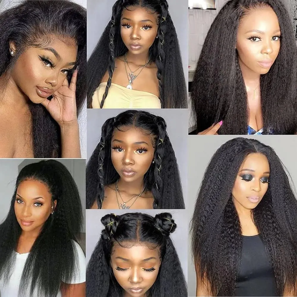 Kinky Straight Microlinks Hair Extensions Virgin Human Hair Natural Black Keratin I Tip Hair Extension 50g/Set For Women — image 6
