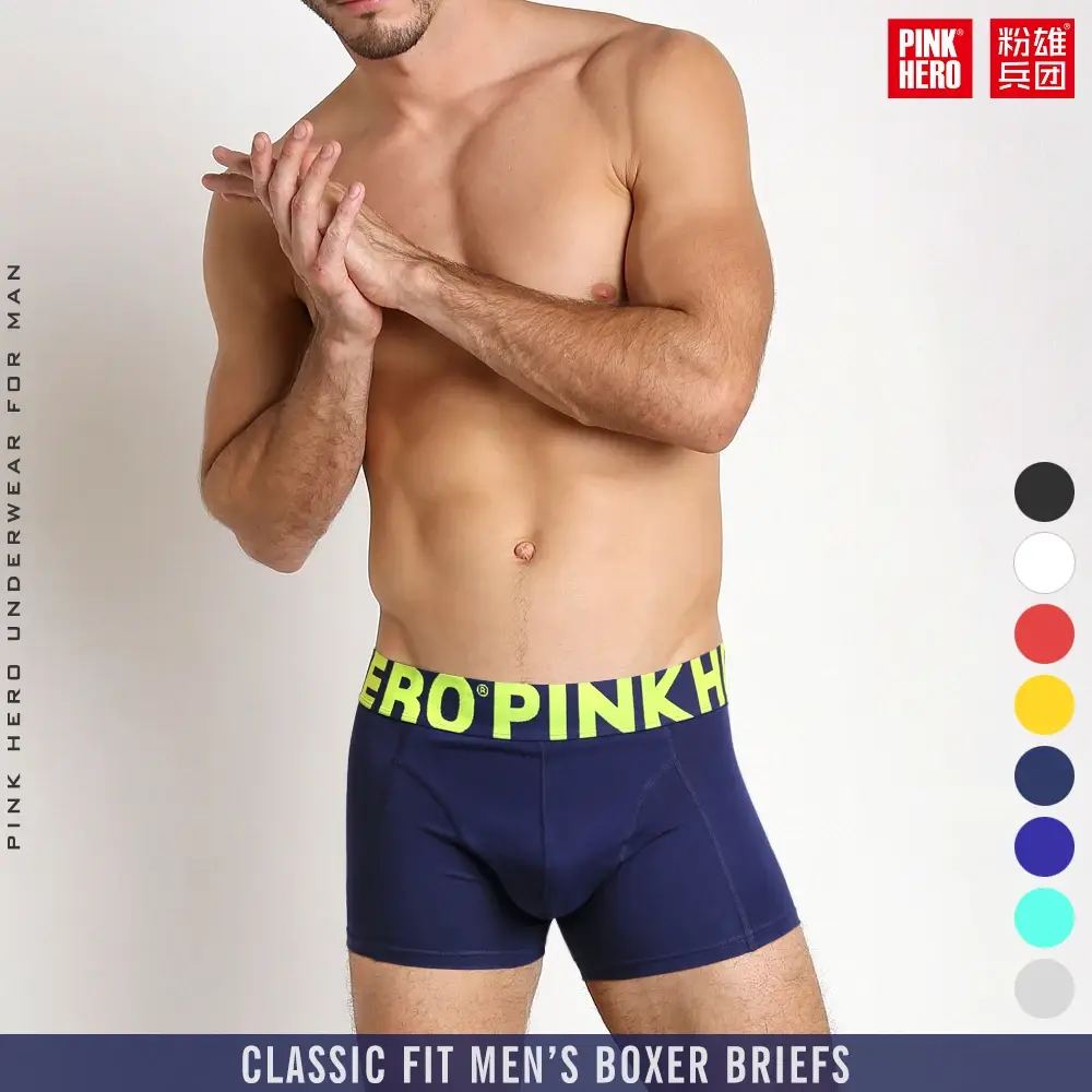 4 Stück PINKHERO Modische Unterhosen für Herren, stilvolle, bequeme und weiche Slips für Herren, Baumwollunterwäsche, Boxershorts, Calzoncillos Hombre — image 1