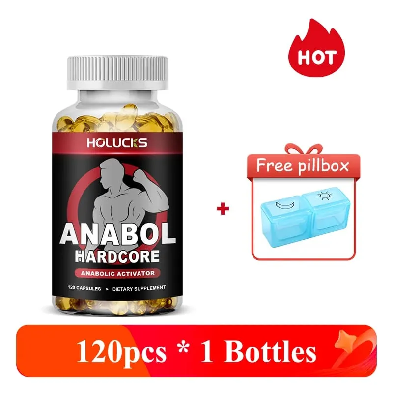 Anabol Hardcore Supplement Boost Workout Energy Muscle Growth & Protein Synthesis Balances Men Hormones — image 8