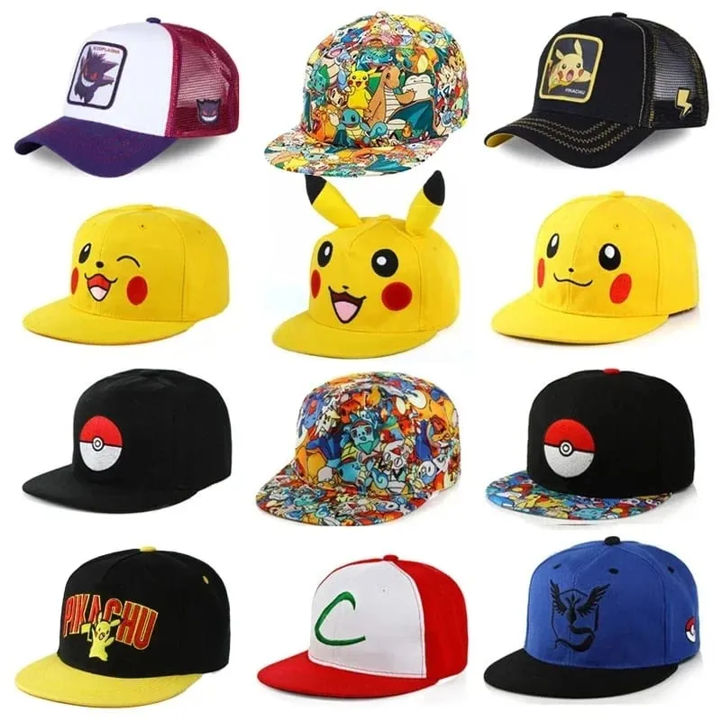 Pokemon Pikachu Baseball Cap Anime Cartoon Figure Cosplay Hat Adjustable Women Men Kids Sports Hip Hop Caps Toys Birthday Gift — image 1