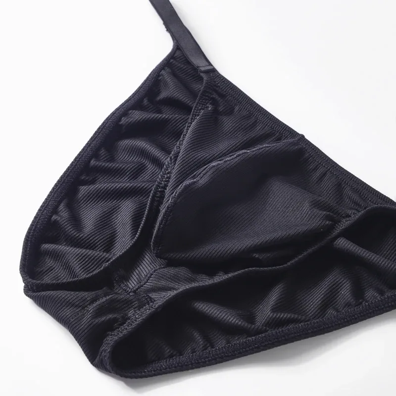 Sexy Underwear Men Bikini Briefs Cuecas Wrinkle U Pouch Men's Breathable Panties Slip Hombre Lingerie Erotic Underpants — image 8