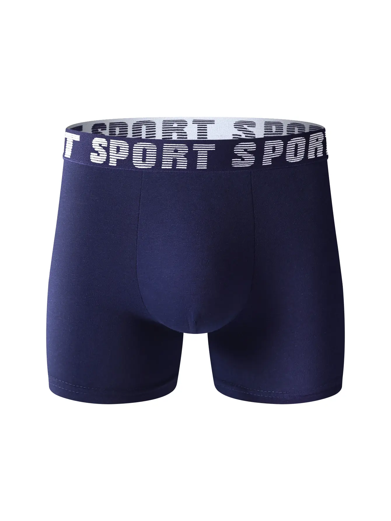 8pcs Men's Underwear Skin-friendly Comfortable Men's Long Boxer Briefs Trendy Fashionable Simple Athleisure Classic Men's Pants — image 7
