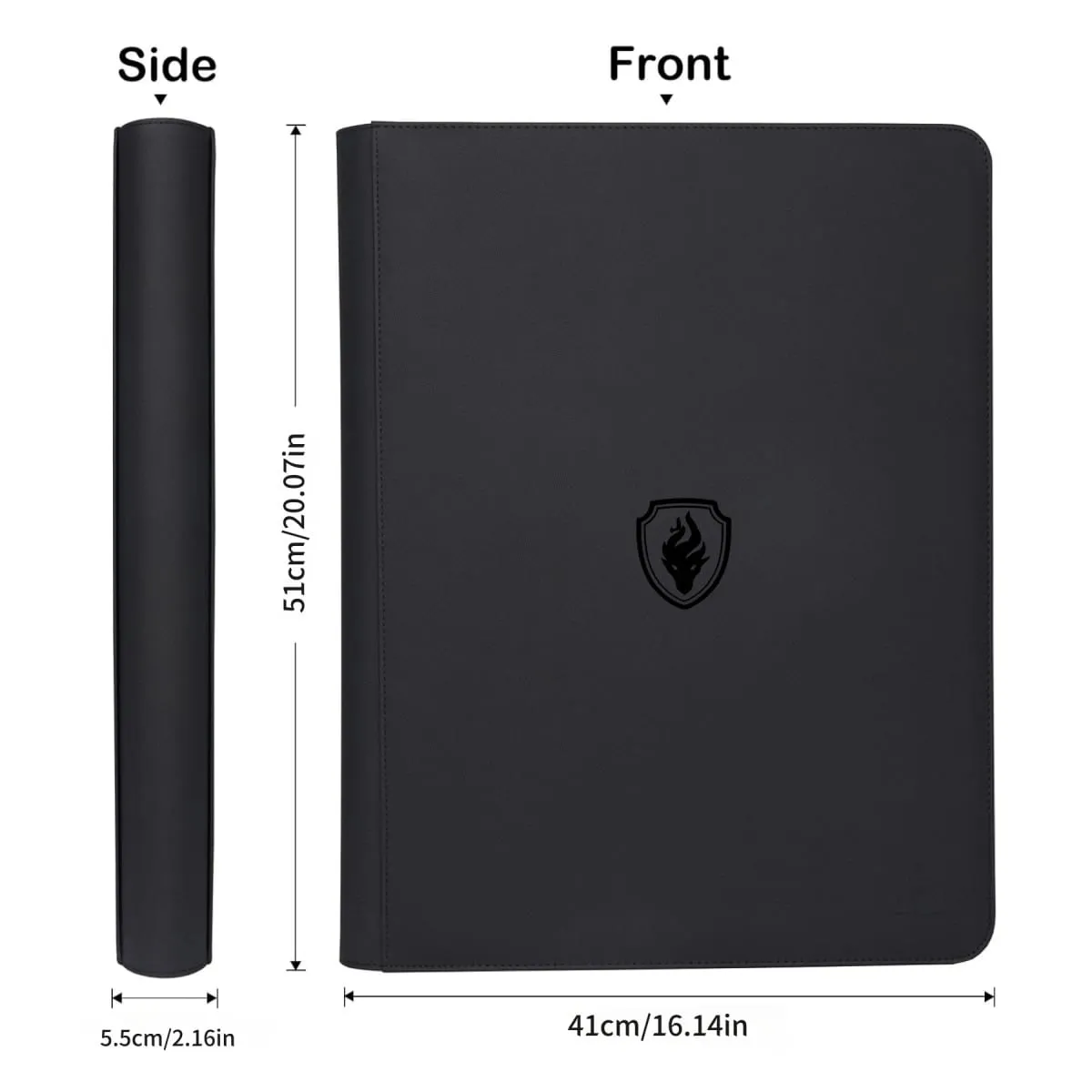 16 Pocket Toploader Binder Holds 640 Top Loaders - Premium Top Loader Binder Sleeves for 3' X 4' Rigid Card