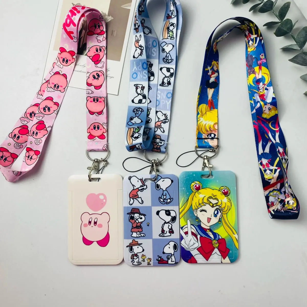 Anime Credential Holder Cartoon Lanyards for Key Neck Strap For Card Badge Gym Keychain Keyring Accessories Gifts