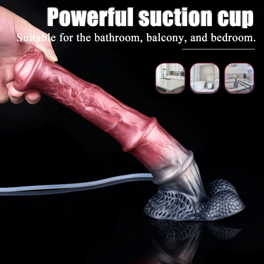 Fışkırtma At Anal Yapay Penis Canavar Sahte Penis G-spot Stimülatörü Mastürbasyon Butt Plug Horoz Seks Oyuncak Kadın Erkek Flört — image 4
