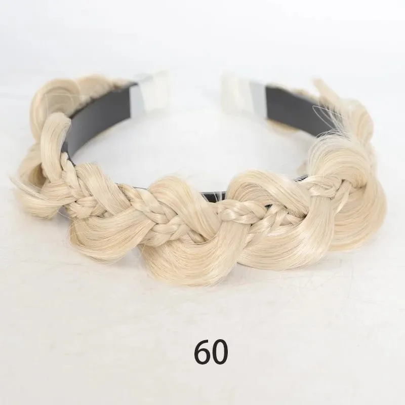 Twist Braid Headband Synthetic Fishbone Braid Wig Headband 1pc Non-Slip Twist Braid Hair Hoop Hair Accessories For Women Girls — image 13