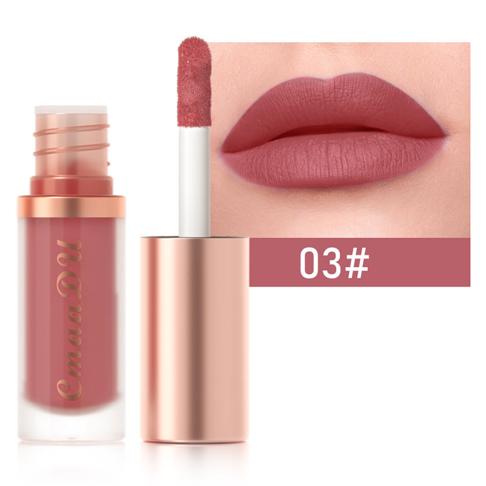 1pcs Waterproof Matte Velvet Lip Glaze Moisturizing Long Lasting Non-stick Cup Not Easy To Fade Lip Gloss Lipstick Makeup — image 5