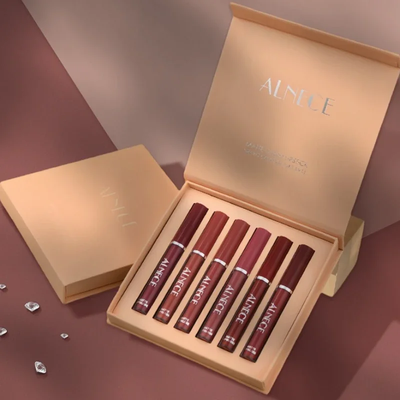 Combination Lipstick Set Makeup for Women Waterproof Long Lasting Cosmetics Matte Velvet Nude Color Lipstick Makeup Gift Box — image 3