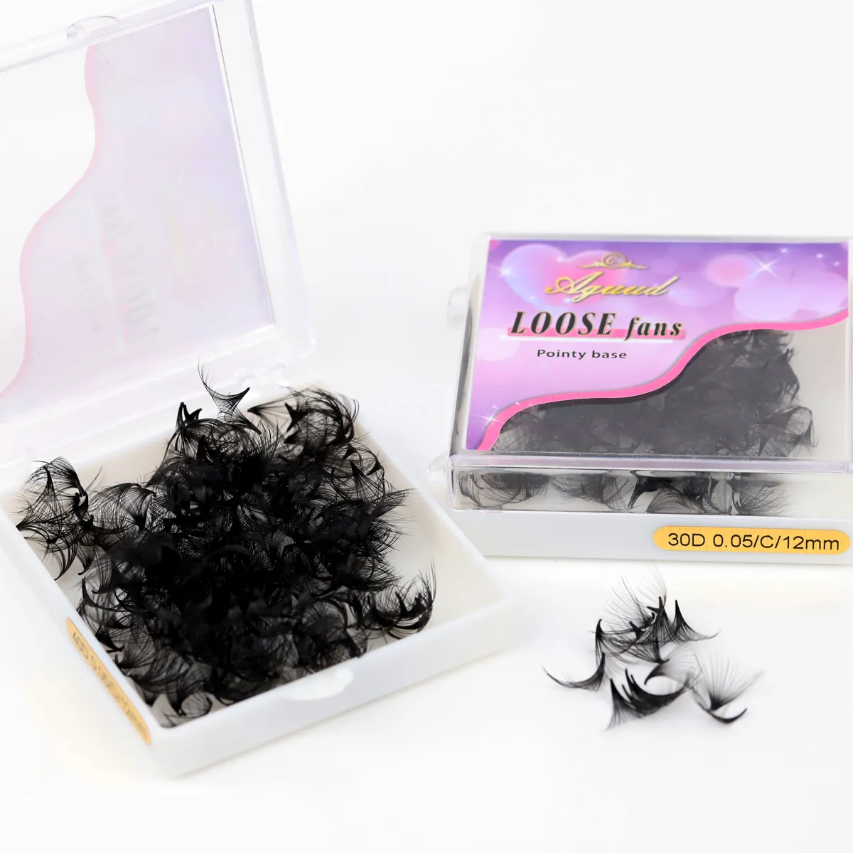 All Size 3D-40D Loose Fan Eyelash Extensions Mega Volume Fans Pointy Base Premade Fans Bouquet Professional Makeup Lashes