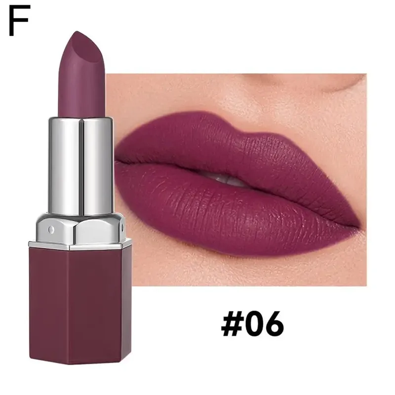 Nude Matte Lipstick Non-stick Cup Lip Stick Not Fading Velvet Lipsticks Waterproof Long Lasting Sexy Red Pink Makeup Cosmetics