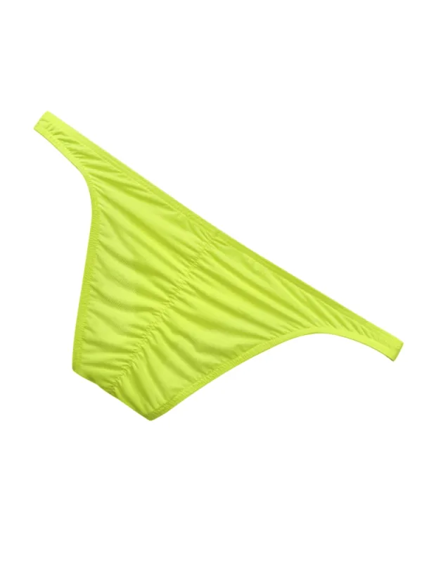 Hommes Bikini slips sous-vêtements Sexy homme U poche hanche ascenseur caleçon maille respirant mâle Mini culotte Ropa intérieur Hombre Slips