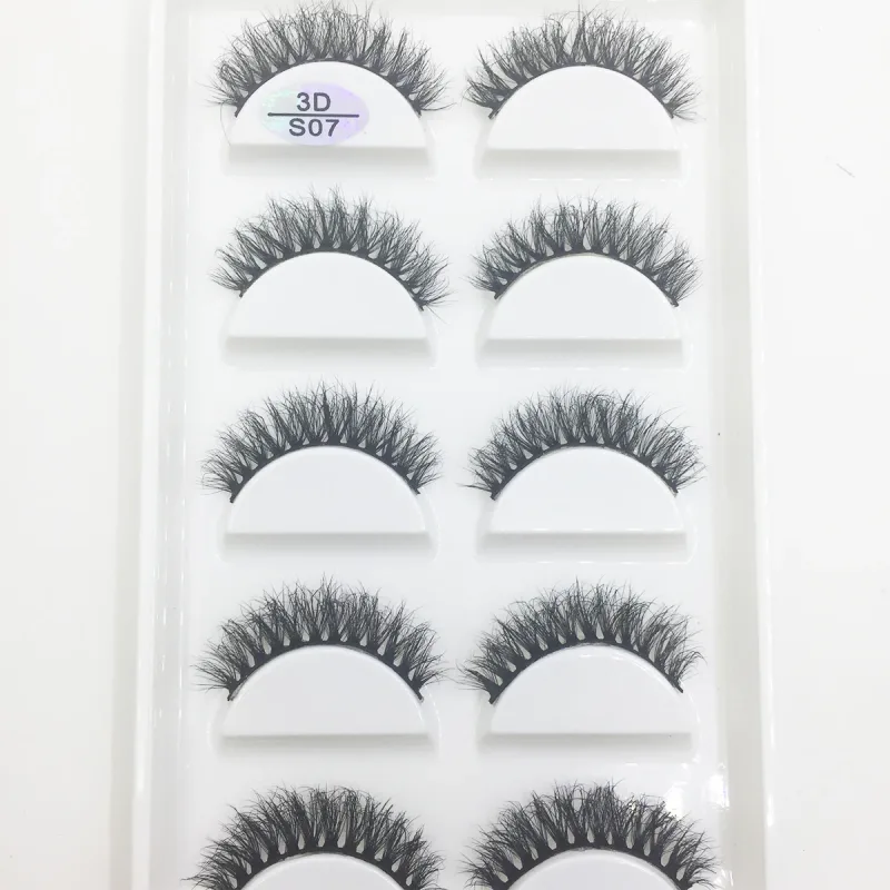 NEW Eyelash 3D Natural Mink False Eyelashes Makeup Fake Eye Lashes Faux Cilios Make Up Beauty Tools 5 Pairs — image 9