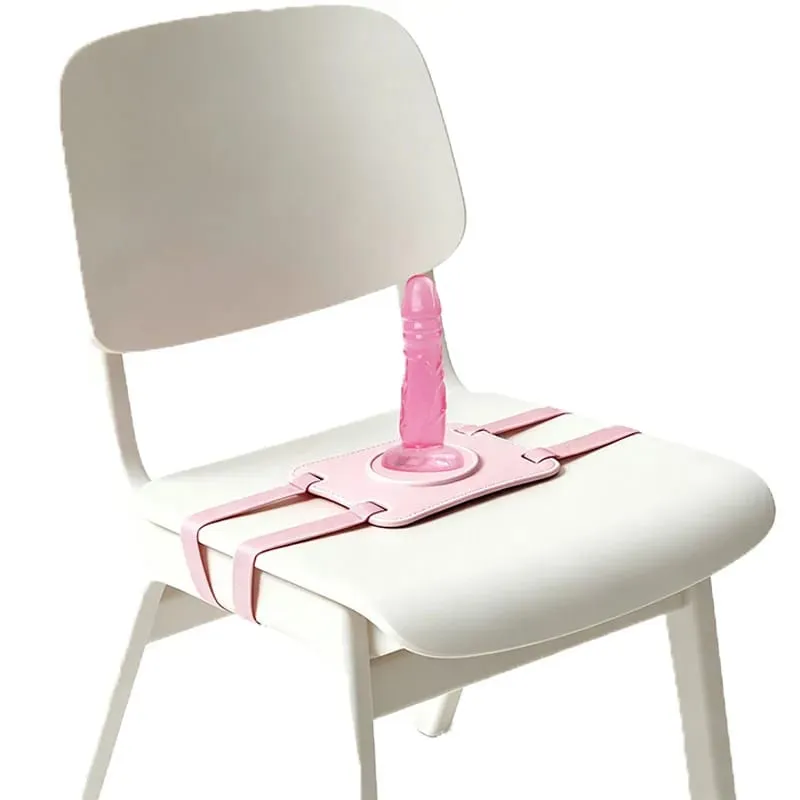 Suporte para cadeira com vibrador mãos livres - Ventosa de silicone com alças ajustáveis para prazer de andar e brincar de casais — image 1