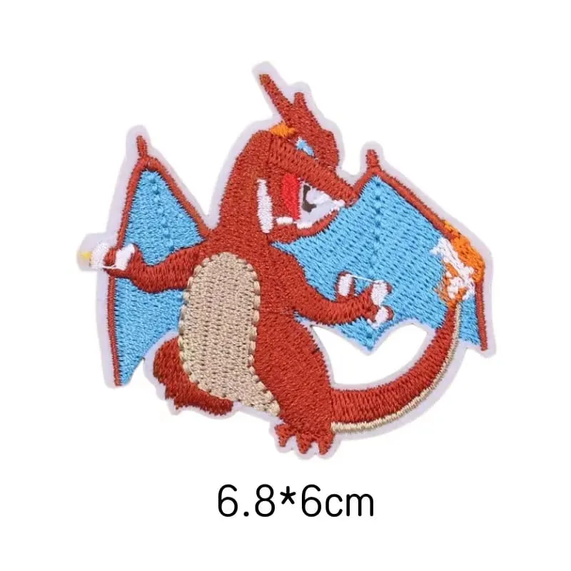 Cloth Patch Pikachu Clothes Stickers Sew on Embroidery Patches Applique Iron on Clothing Cartoon DIY Garment Decor — image 43