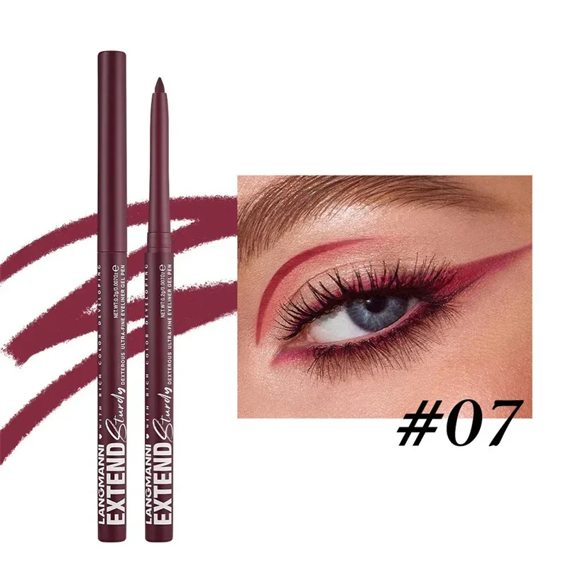 Waterproof Eyeliner Gel Pencil Gold Brown Lying Silkworm Pen Soft Easy Wear High Pigment Matte Eyeliner Lasting Shiny Eye Makeup — image 12