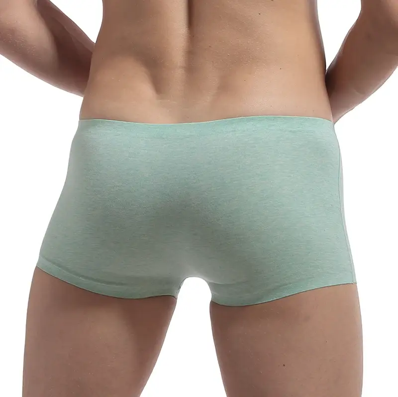 Men's Underwear Boxers Men Elasticity Breathable Trunk Boxer Comfortable Seamless Man Solid Underpants Shorts Panties — image 7