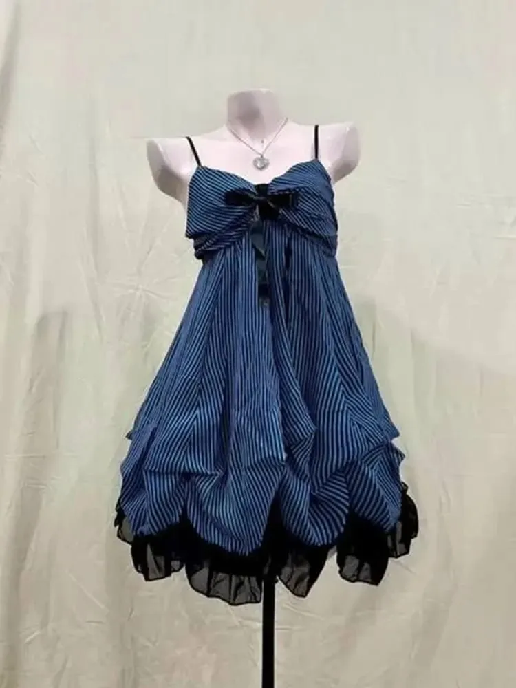 New Vintage Summer Women Sets Elegant Ruffle Lace Chiffon Design Mini Skirt Suit Fairy Female Sweet Korean Fashion Outfits 2025 — image 4
