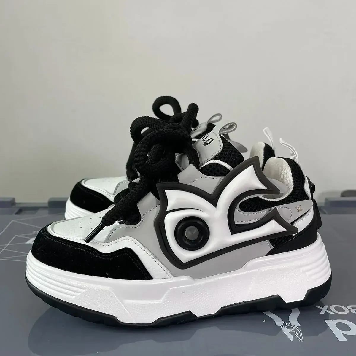 Men Chunky Sneakers 2024 Brand Design Men's Casual Sneakers Thick Sole Mans Skateboarding Shoes