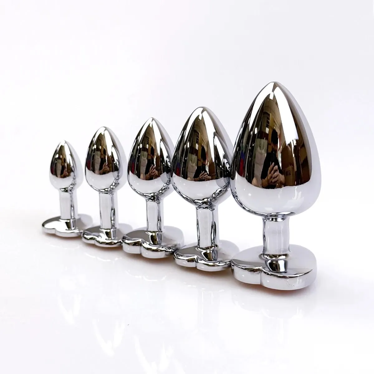 Heart-shaped metal anal plug Beginner's anal plug Anal massage dilator Adult couples sex toy Masturbation stimulation tool — image 5