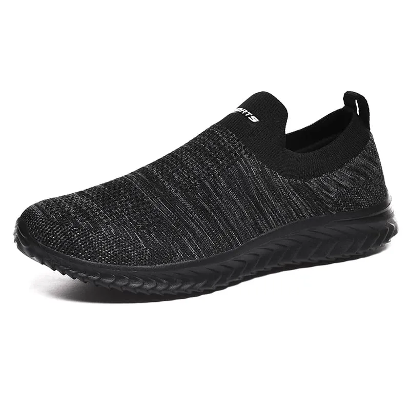 Men Vulcanize Shoes Mesh Men Shoes Lightweight Comfortable Men's Sneakers 2020 Autumn Fashion Slip On Flats Shoes Male Loafers — image 12