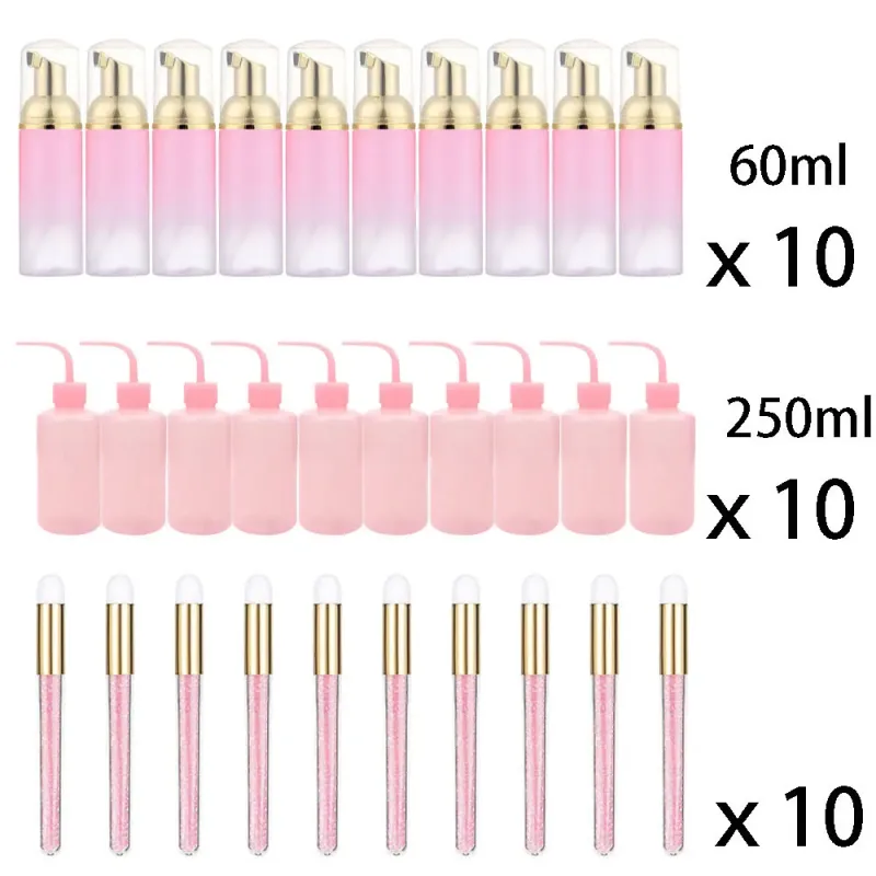60ml doplňovatelné nepropustné prázdné lahvičky s pumpičkou na pěnu