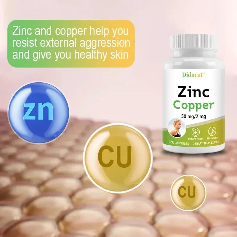 Zinc + Copper Capsules - Support Healthy Skin and Immune System Increase Vitality Skin Care — image 4