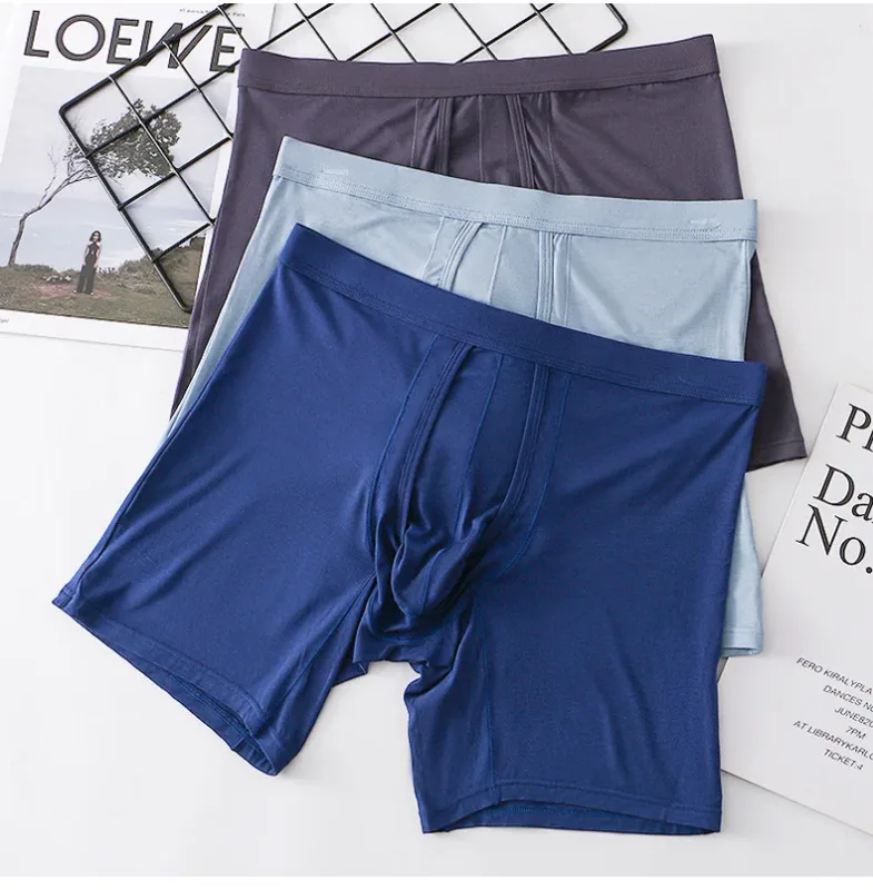 2PCS Mens Long Legs Underwear Separate Ball Pouch Breathable Comfort Sport Seamless Boxer Trunks Shorts Calzoncillo Hombre — image 21
