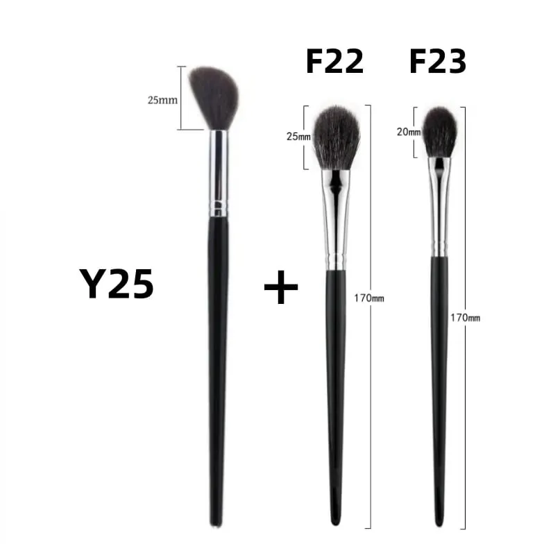 Highlighter Makeup Brushes Blush Angled Face Natural Goat Hair High Quality Blending Powder Make Up Brush — image 9