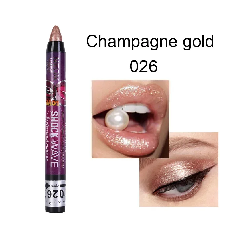 2 In 1 Eyeshadow Lipstick Stick Pencil Waterproof Glitter Matte Eye Shadow Makeup Pigment Eyeshadow Pen — image 10