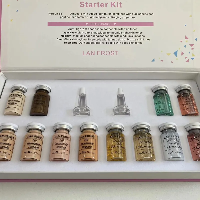 Korea 8ml BB Cream Glow Serum Starter Kit Ampoule Essence Kit Long-lasting Moisturising Concealer Hyaluronic Acid Essence — image 6
