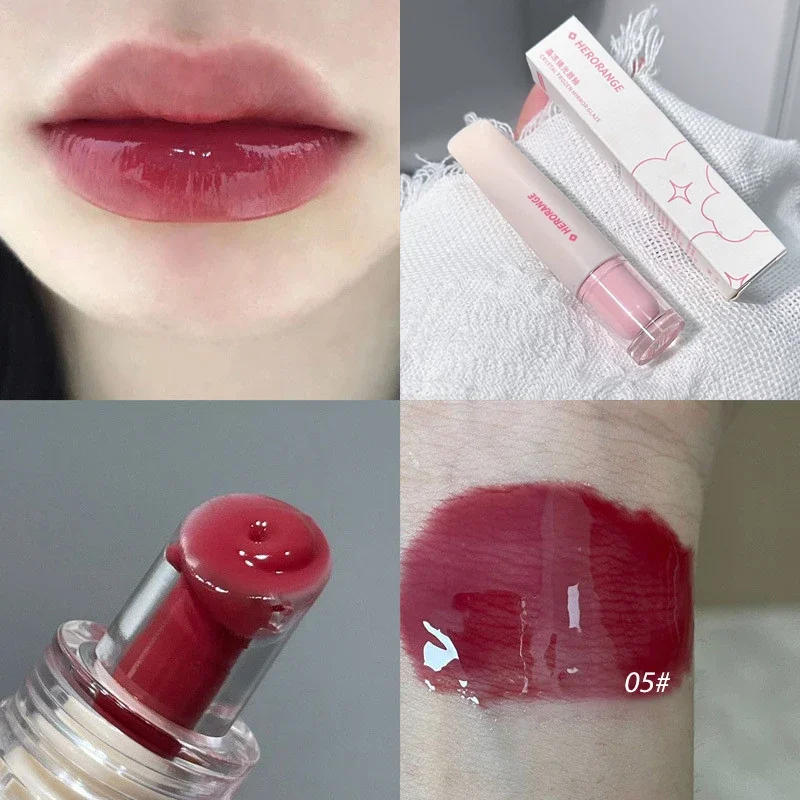 Crystal Jelly Lip Gloss Mirror Water Liquid Lipstick Moisturizing Long Lasting Sexy Lip Plumper Lip Tint Makeup Korean Cosmetics