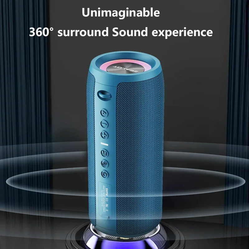 S51 Pro 40W Wireless Speakers Outdoor Portable Subwoofer Speaker 5200mAh Battery 24 Hours Playtime Loud Stereo.