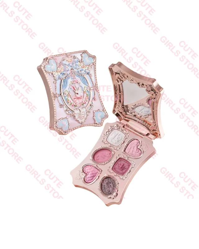 ชุดแต่งหน้า Flower Knows Bunny Garden All-in-One: ใหม่ กระเป๋าสะพายไหล่สีชมพู Cushion Eyeshadow Palette ชุดเครื่องสำอางลิปกลอสบลัชออน — image 6