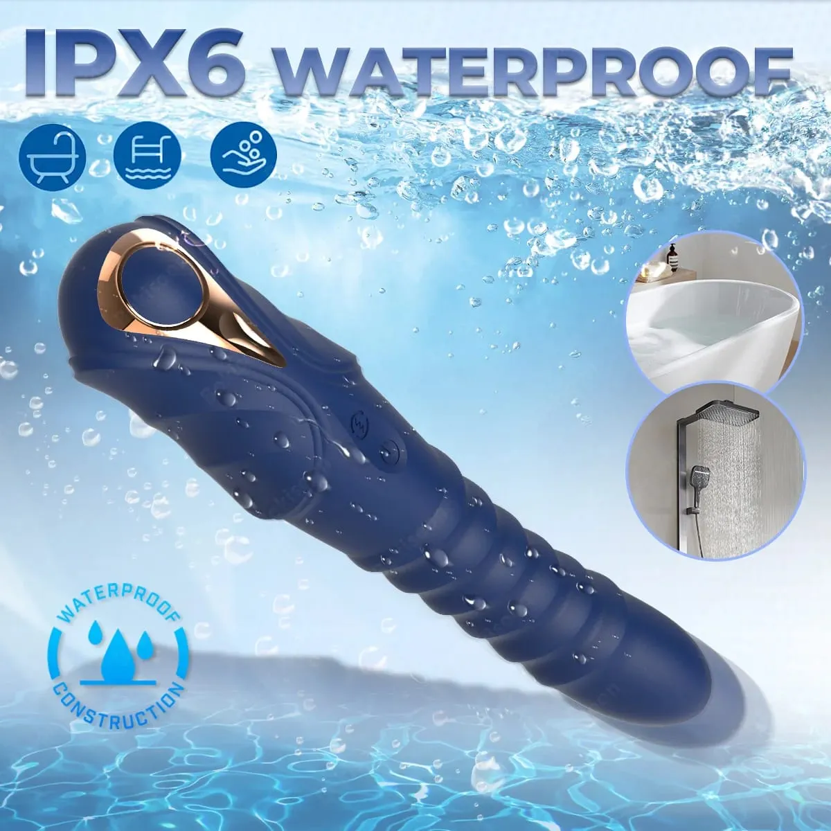 דחף ויברטור G Spot Vibrator דילדו אנאלי עם 10 רטט 3 דחף סיליקון נוזלי עיסוי נרתיק ממריץ דגדגן — image 5