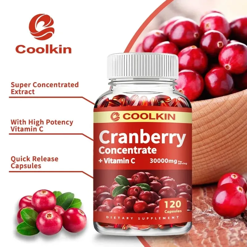 Cranberry Extract Supplement - Urinary Tract Health Capsules To Boost Immunity