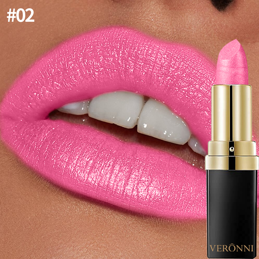 10 Color Glitter Lipsticks Shimmer Shiny Lipgloss Pearlescent Lip Tint Waterproof Long Lasting Diamond Lips Glaze Makeup Cosmeti