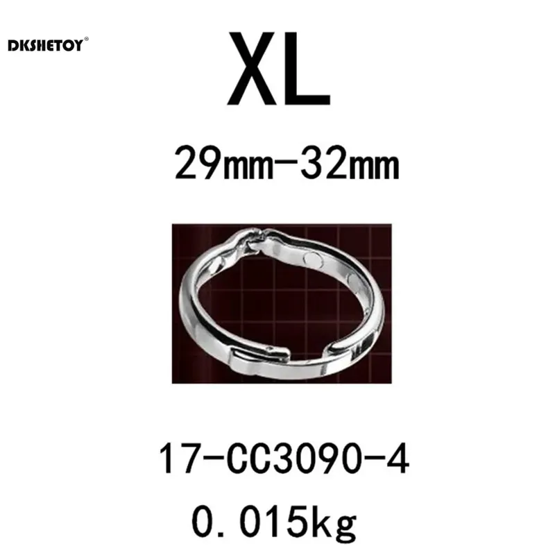 Metal S/M/L/XL Size Delay Ejaculation Penis Bondage Ring Stainless Steel Male Penis Lock Cock Ring Set Erection Sex Toys for Men