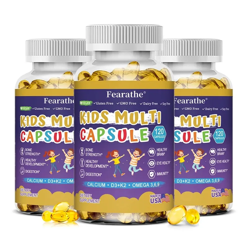 Caramelle gommose nutrizionali complete per bambini con vitamina D3, zinco e iodio per supporto immunitario e supporto alla crescita 60 caramelle gommose — image 11