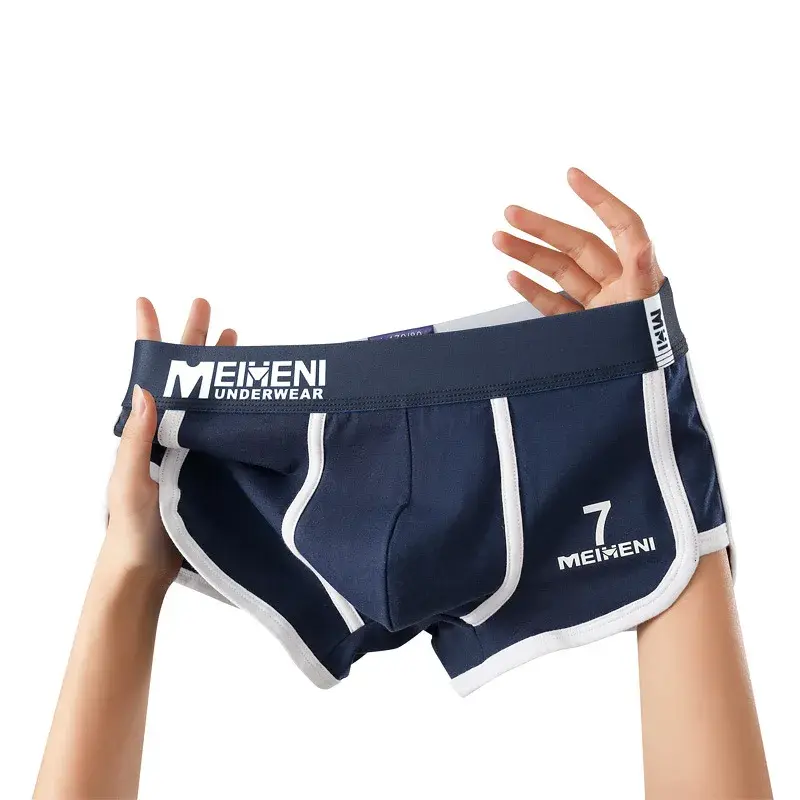 ผู้ชายกางเกงว่ายน้ำ Fashoin ยืด Arrow กางเกงขาสั้น U กระเป๋านูน Breathbale Underpants Calzoncillo Hombre ชุดชั้นใน 3D Crotch Boxer