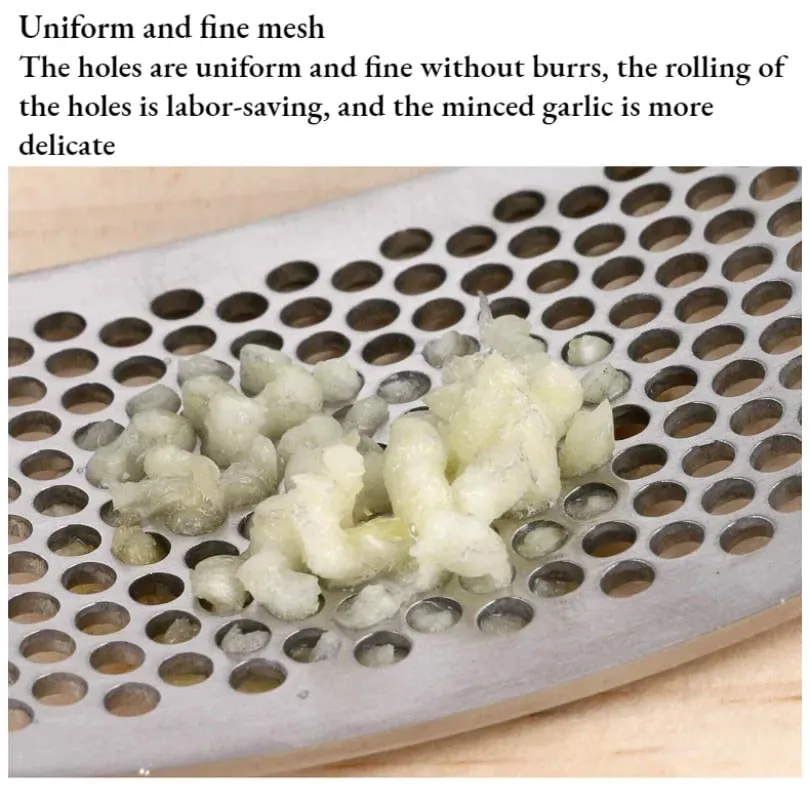 1 pcs 304 Stainless Steel Garlic Press Household Garlic Masher Kitchen Garlic Grinder Press Kitchen Accessories Tool — image 6