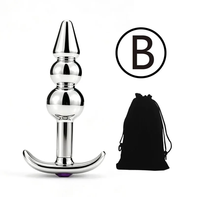 Metal Anal Boncuk Butt Plug Seti Giyilebilir Dış Mekan Küçük Büyük Anal Plug G Spot Yapay Penis Eklemek Vajina Anüs Seks Oyuncak — image 8
