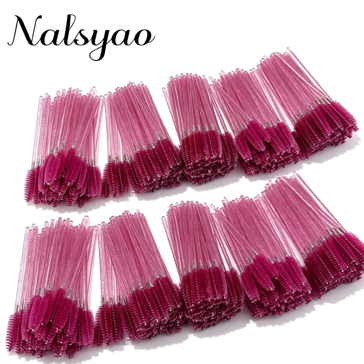 50pcs Disposable Eyelash Brushes Extension Crystal Eyebrow Brush Mascara Wand Eye Lashes Cosmetic Tool Set Makeup Beauty