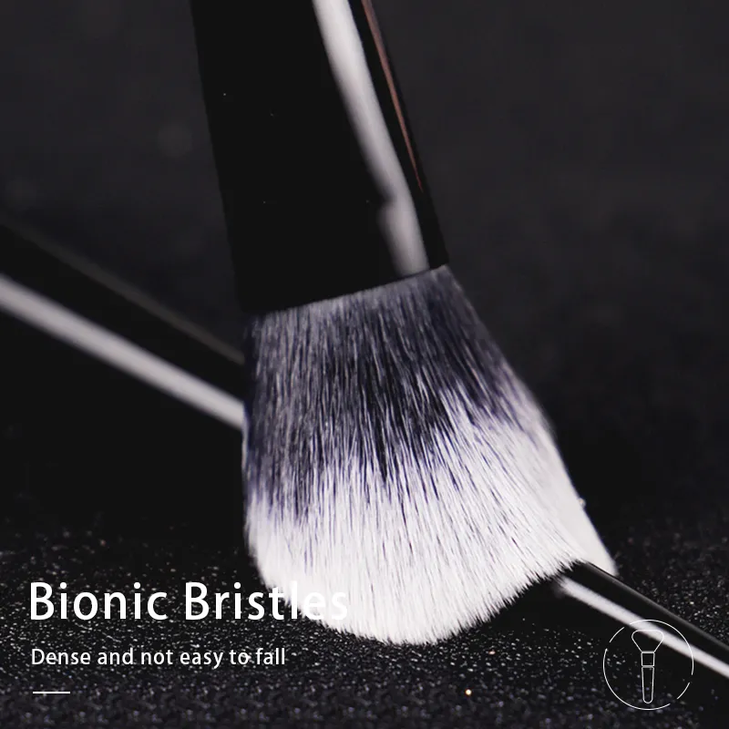 KVD Makeup Brush 25 Blush Brush Soft Fiber Hair Elegant Black Handle Brand Makeup Brushes for Woman — image 4