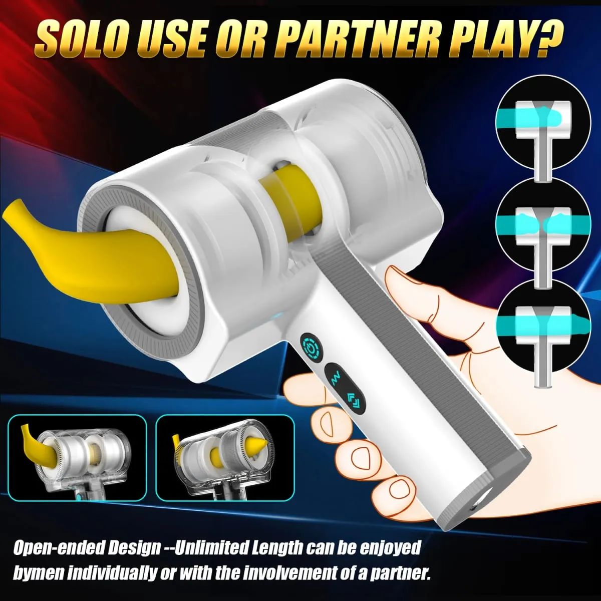 Automatic Male Masturbators Cup with 5*5*7 Thrusting Rotating Vibrating Quiet Hands Free Pocket Pussy Stroker 3D Sex Toys for Me — image 2